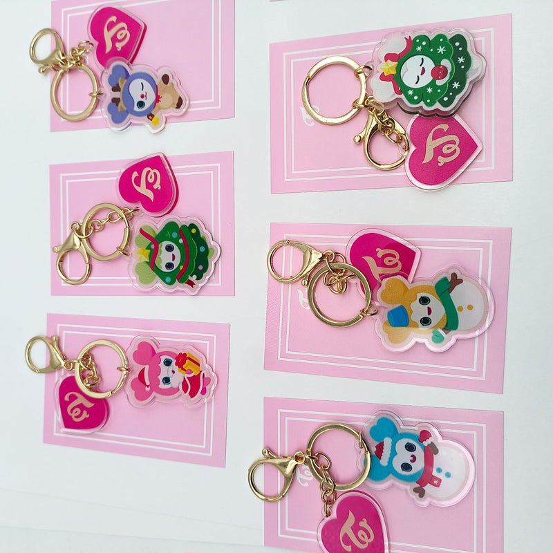 Twice Winter Acrylic Cartoon Character Keychain Pendant - Image 3